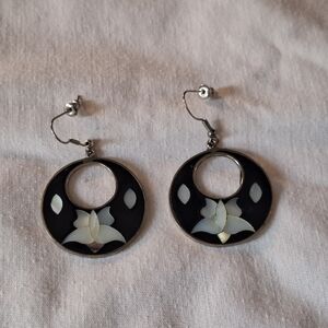 Vintage Alpaca Silver Earrings